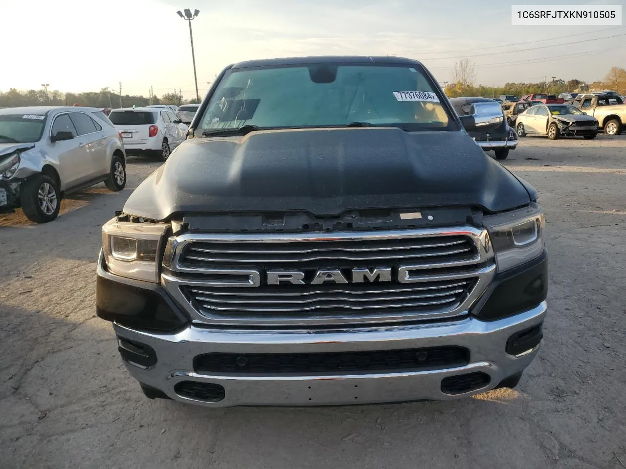 2019 Ram 1500 Laramie VIN: 1C6SRFJTXKN910505 Lot: 77376084