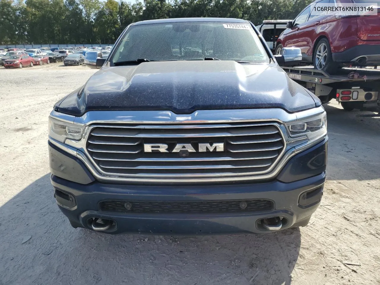 2019 Ram 1500 Longhorn VIN: 1C6RREKT6KN813146 Lot: 77535744