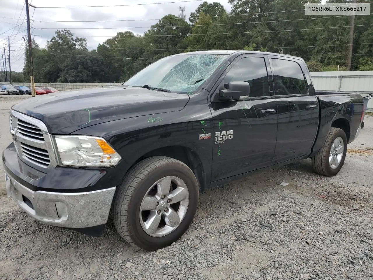 2019 Ram 1500 Classic Slt VIN: 1C6RR6LTXKS665217 Lot: 77637094