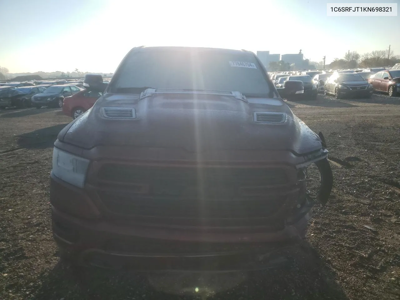 2019 Ram 1500 Laramie VIN: 1C6SRFJT1KN698321 Lot: 77846704