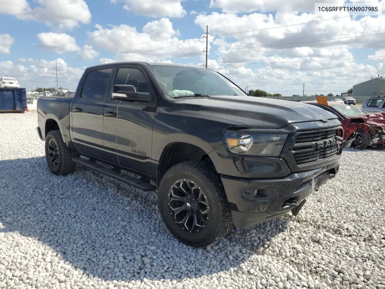 2019 Ram 1500 Big Horn/Lone Star VIN: 1C6SRFFT1KN907985 Lot: 78164394