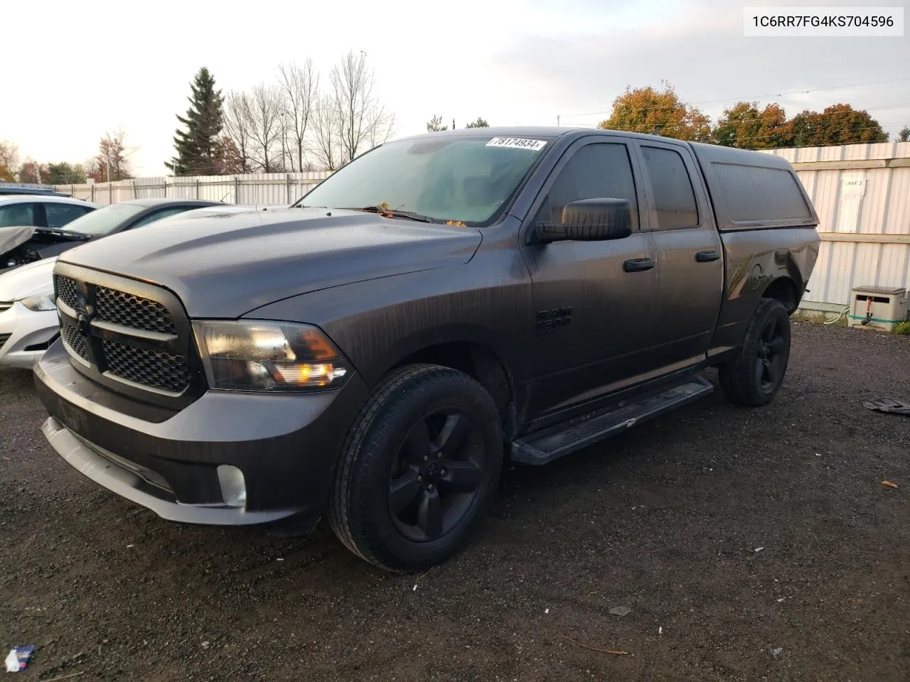 2019 Ram 1500 Classic Tradesman VIN: 1C6RR7FG4KS704596 Lot: 78174934