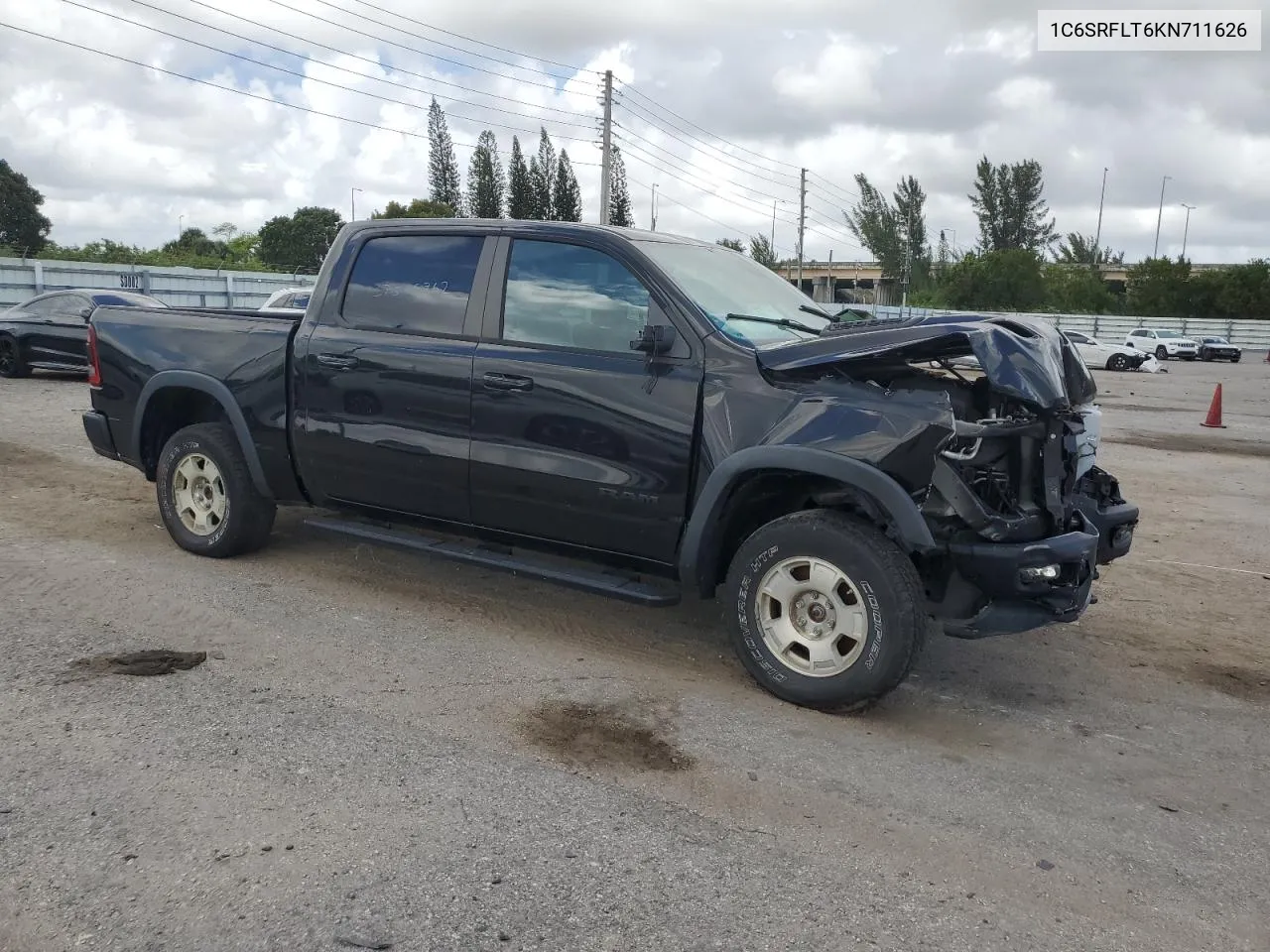 2019 Ram 1500 Rebel VIN: 1C6SRFLT6KN711626 Lot: 78270974