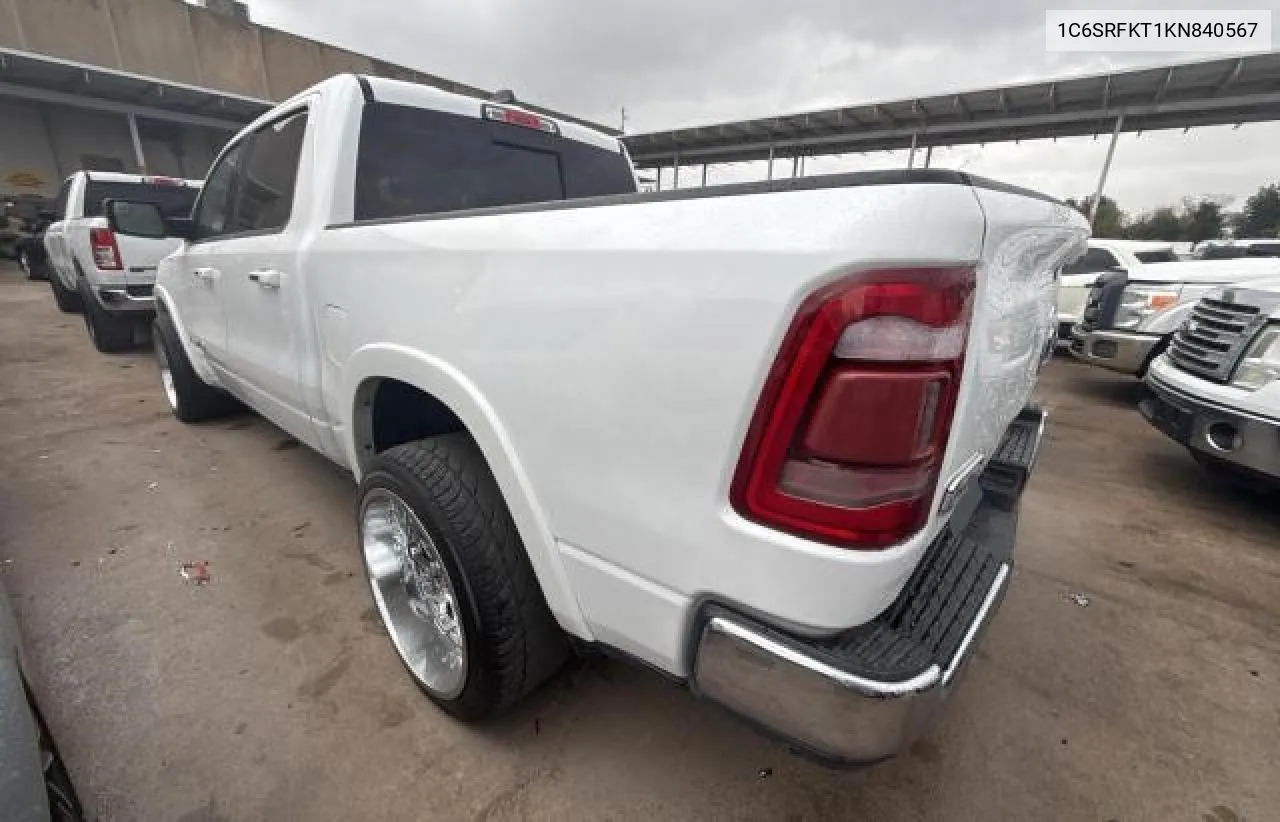 1C6SRFKT1KN840567 2019 Ram 1500 Longhorn