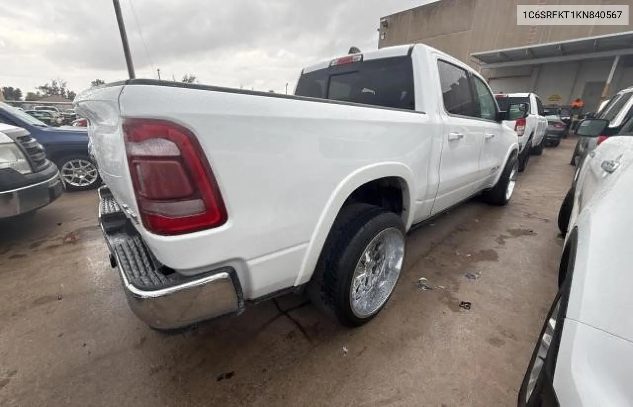 1C6SRFKT1KN840567 2019 Ram 1500 Longhorn