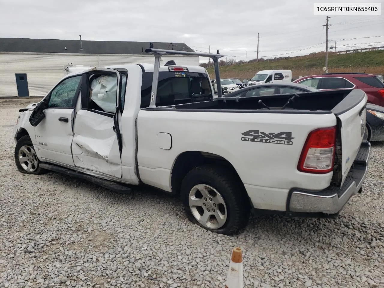 2019 Ram 1500 Tradesman VIN: 1C6SRFNT0KN655406 Lot: 78881474