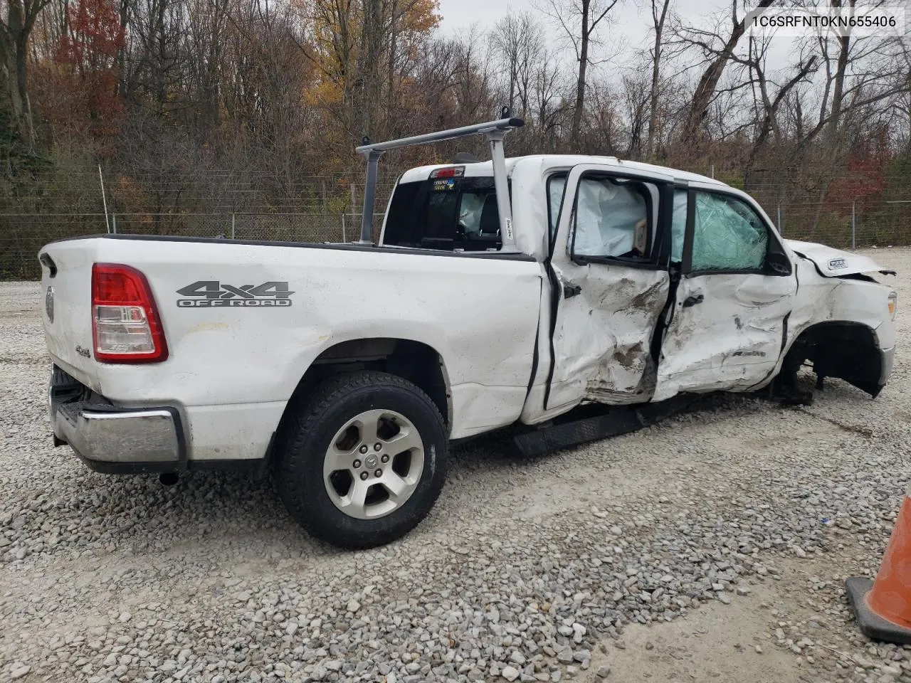 2019 Ram 1500 Tradesman VIN: 1C6SRFNT0KN655406 Lot: 78881474