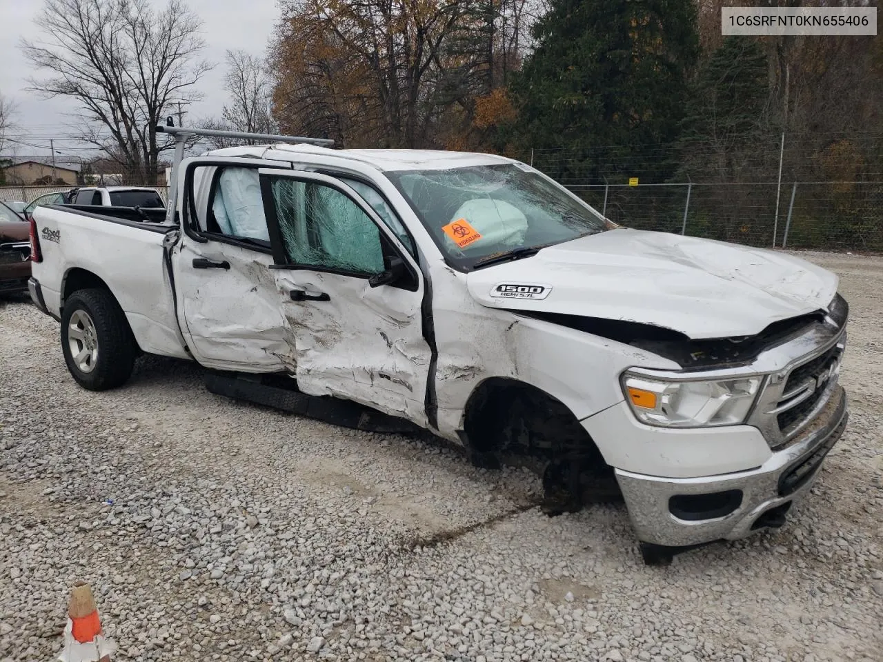 2019 Ram 1500 Tradesman VIN: 1C6SRFNT0KN655406 Lot: 78881474