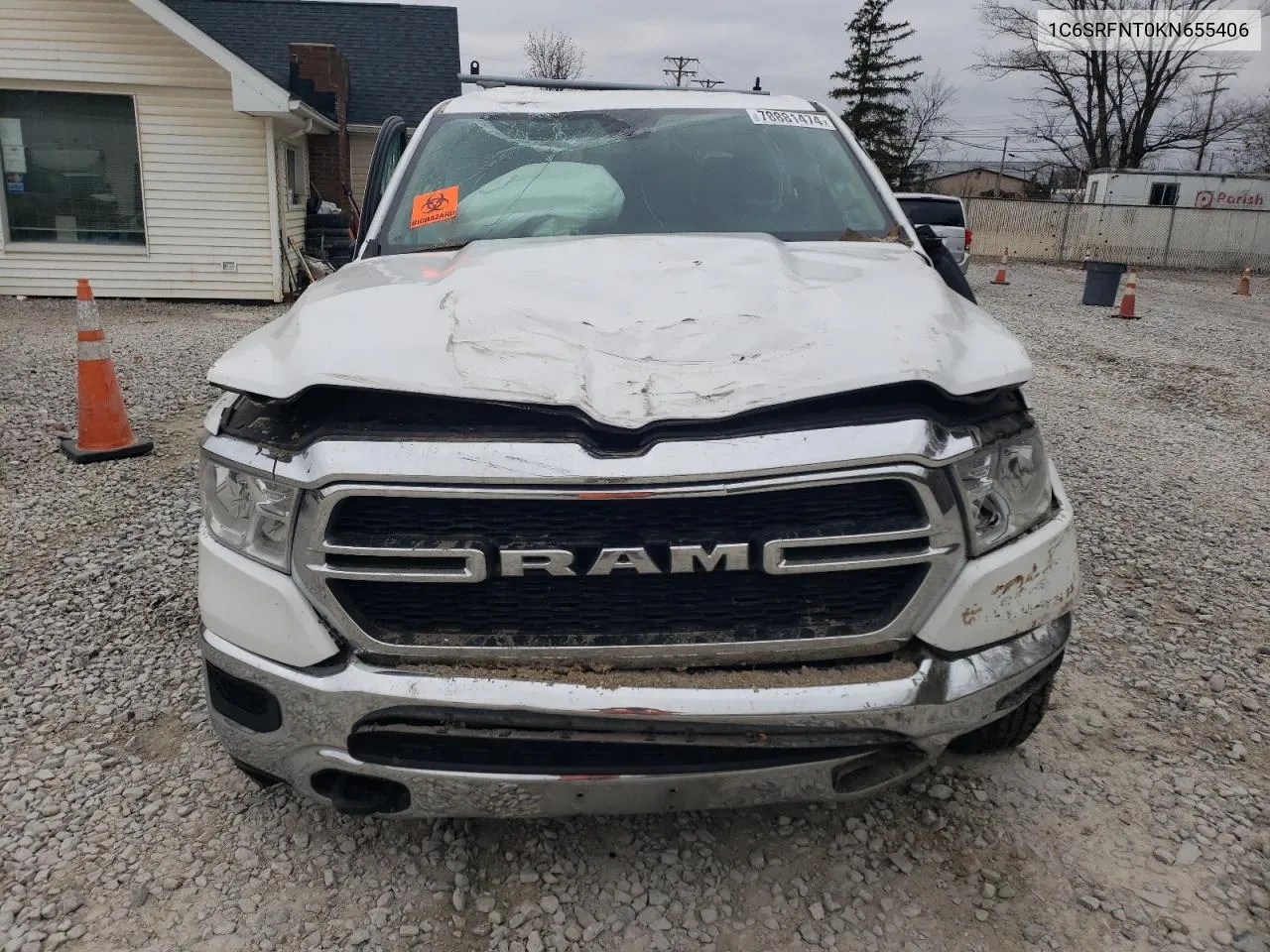 2019 Ram 1500 Tradesman VIN: 1C6SRFNT0KN655406 Lot: 78881474