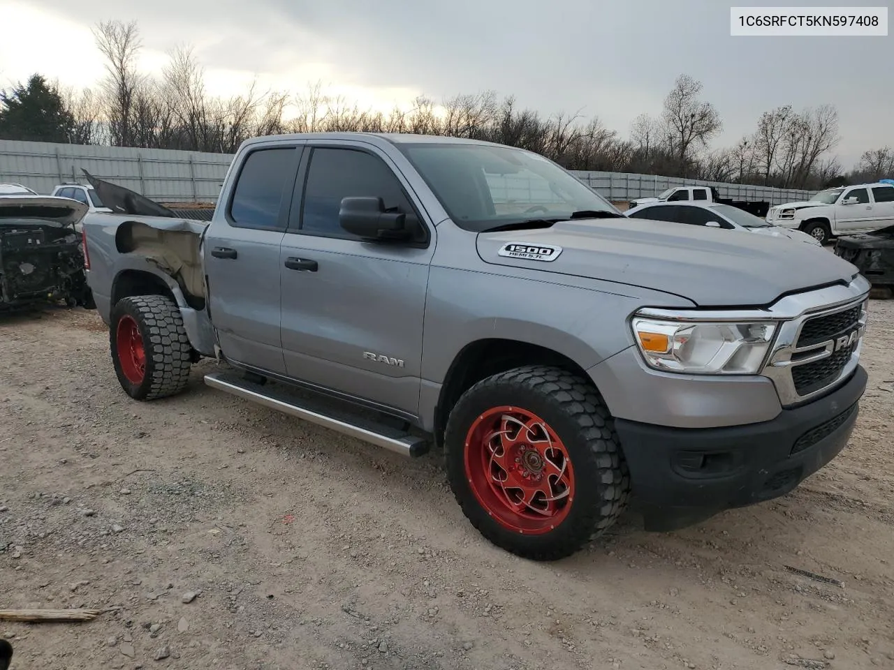 2019 Ram 1500 Tradesman VIN: 1C6SRFCT5KN597408 Lot: 80354533