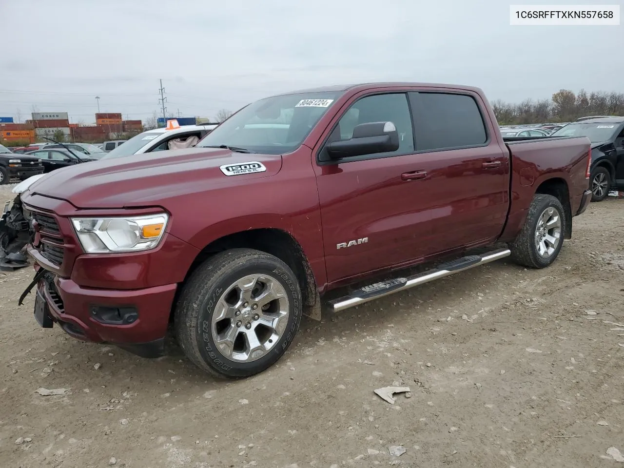 2019 Ram 1500 Big Horn/Lone Star VIN: 1C6SRFFTXKN557658 Lot: 80461224