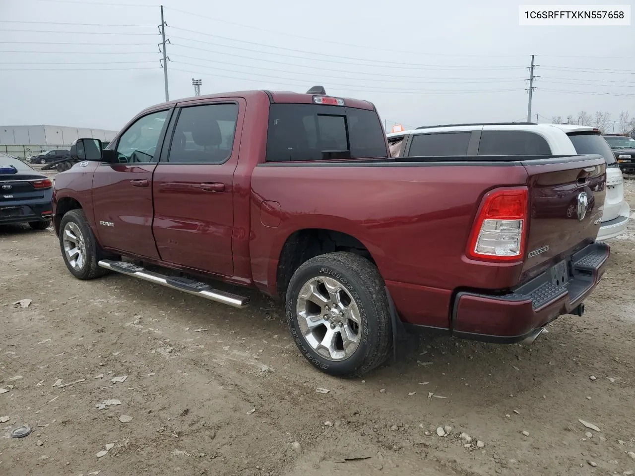 2019 Ram 1500 Big Horn/Lone Star VIN: 1C6SRFFTXKN557658 Lot: 80461224