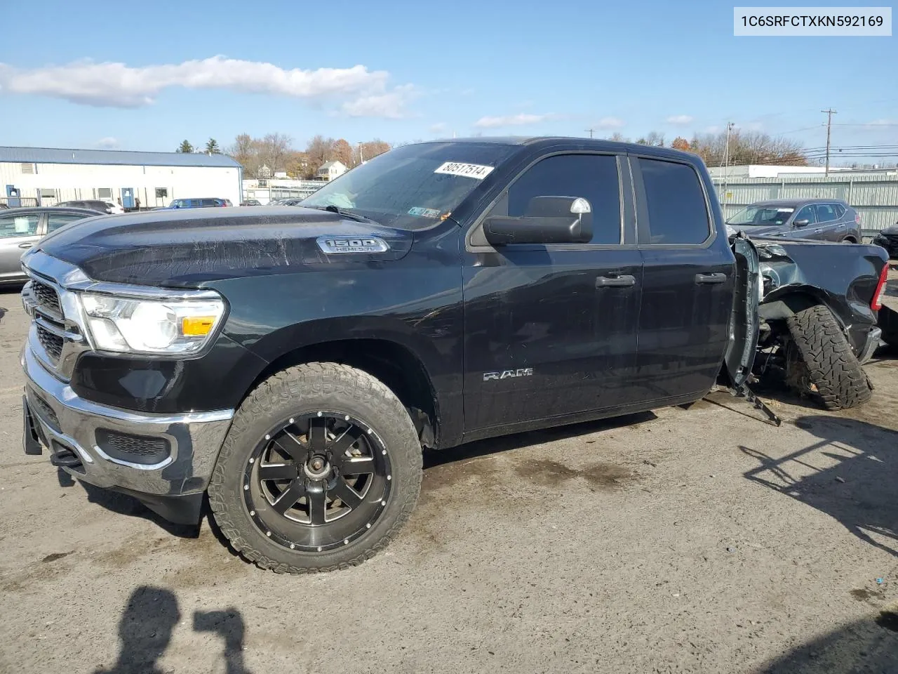 2019 Ram 1500 Tradesman VIN: 1C6SRFCTXKN592169 Lot: 80517514