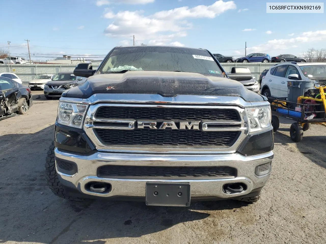 2019 Ram 1500 Tradesman VIN: 1C6SRFCTXKN592169 Lot: 80517514