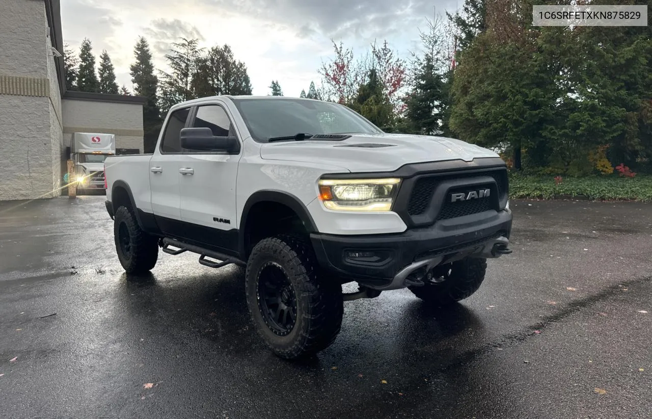 2019 Ram 1500 Rebel VIN: 1C6SRFETXKN875829 Lot: 80587274