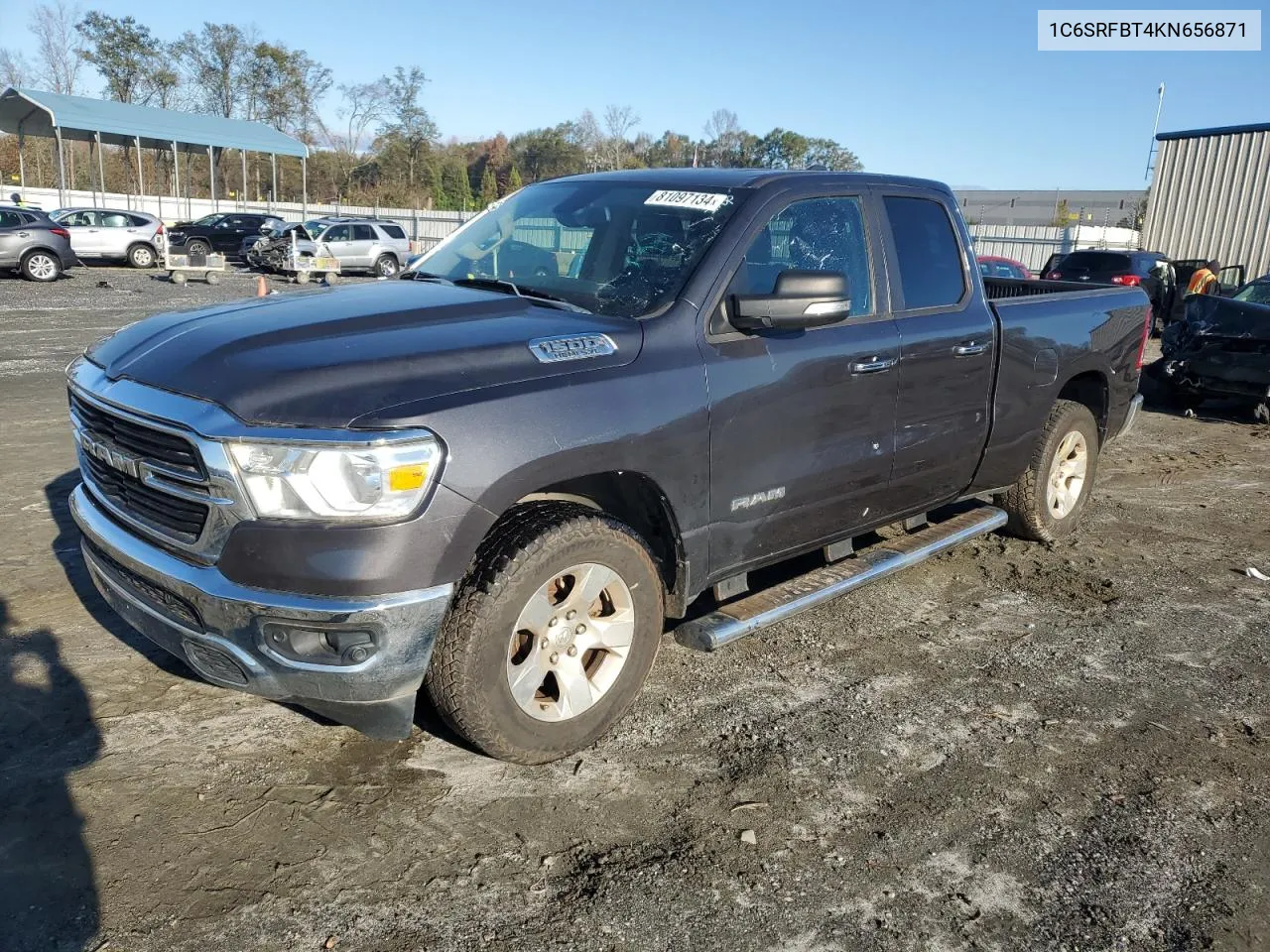 2019 Ram 1500 Big Horn/Lone Star VIN: 1C6SRFBT4KN656871 Lot: 81097134