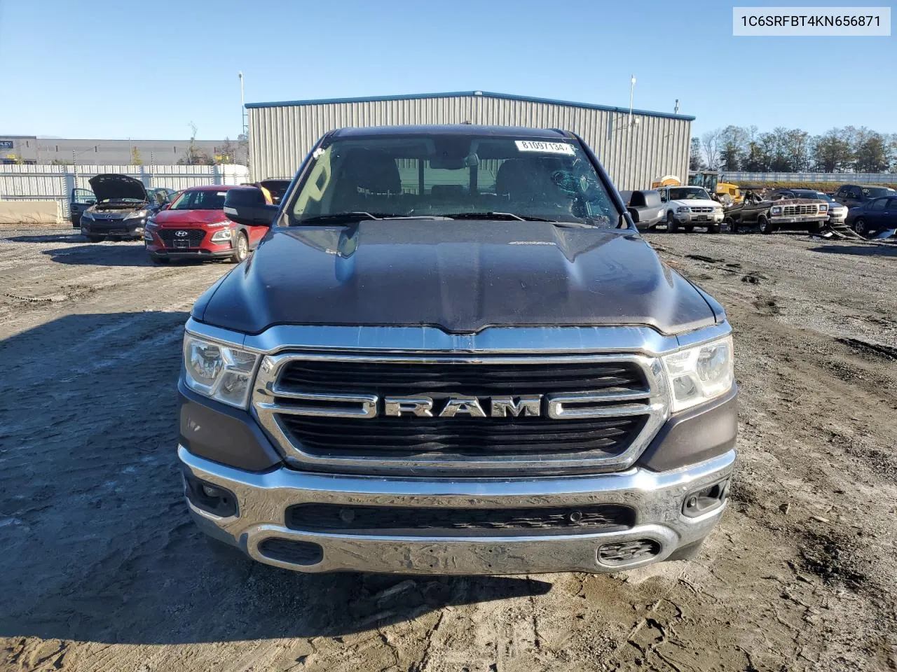 2019 Ram 1500 Big Horn/Lone Star VIN: 1C6SRFBT4KN656871 Lot: 81097134