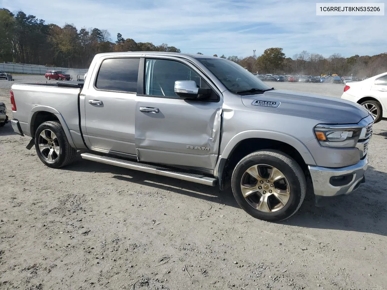 2019 Ram 1500 Laramie VIN: 1C6RREJT8KN535206 Lot: 81100454