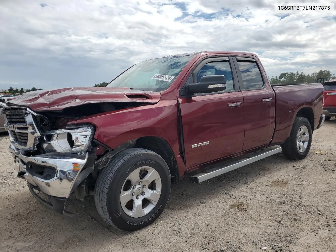 2020 Ram 1500 Big Horn/Lone Star VIN: 1C6SRFBT7LN217875 Lot: 59859324