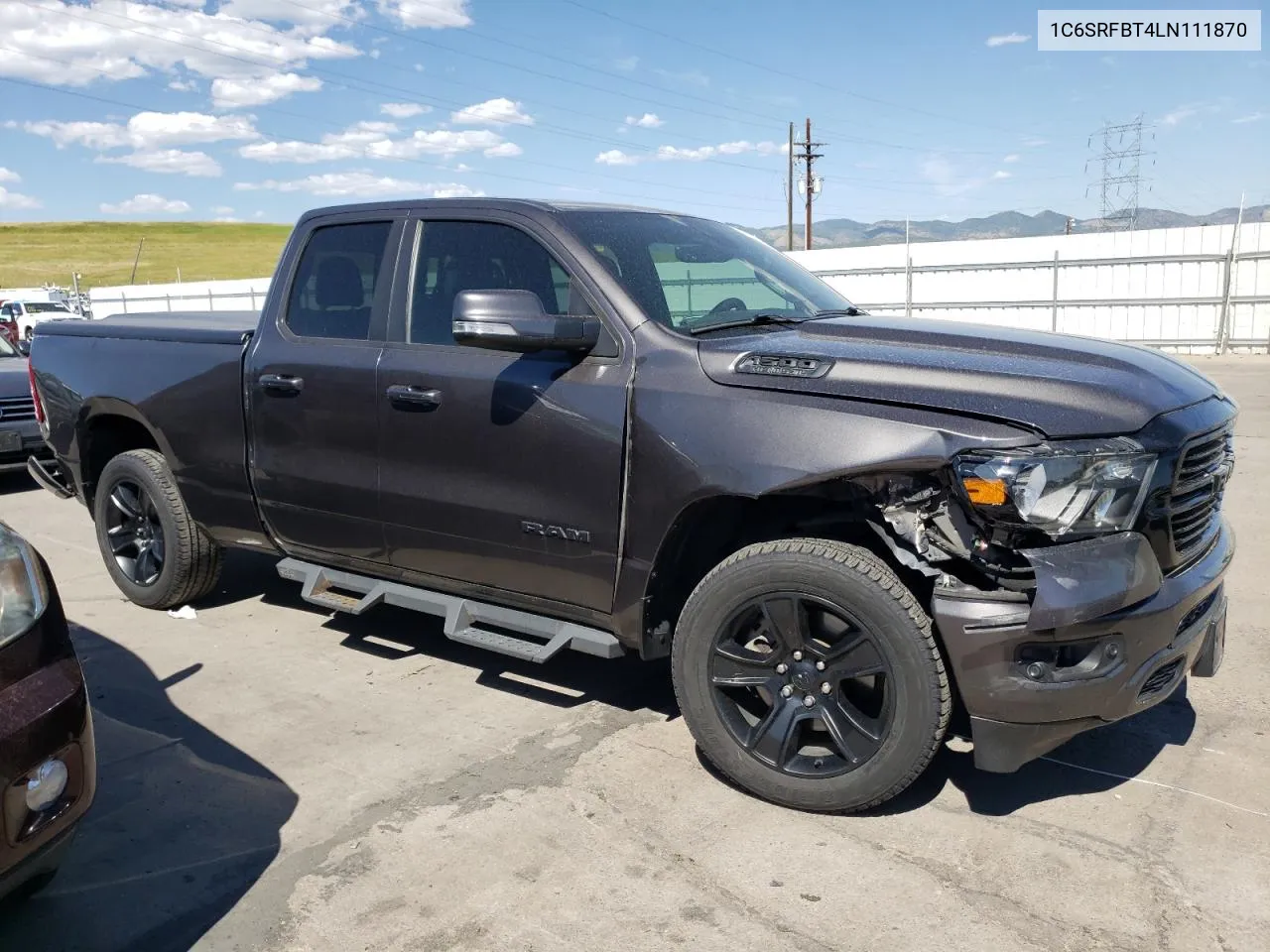 2020 Ram 1500 Big Horn/Lone Star VIN: 1C6SRFBT4LN111870 Lot: 60423584