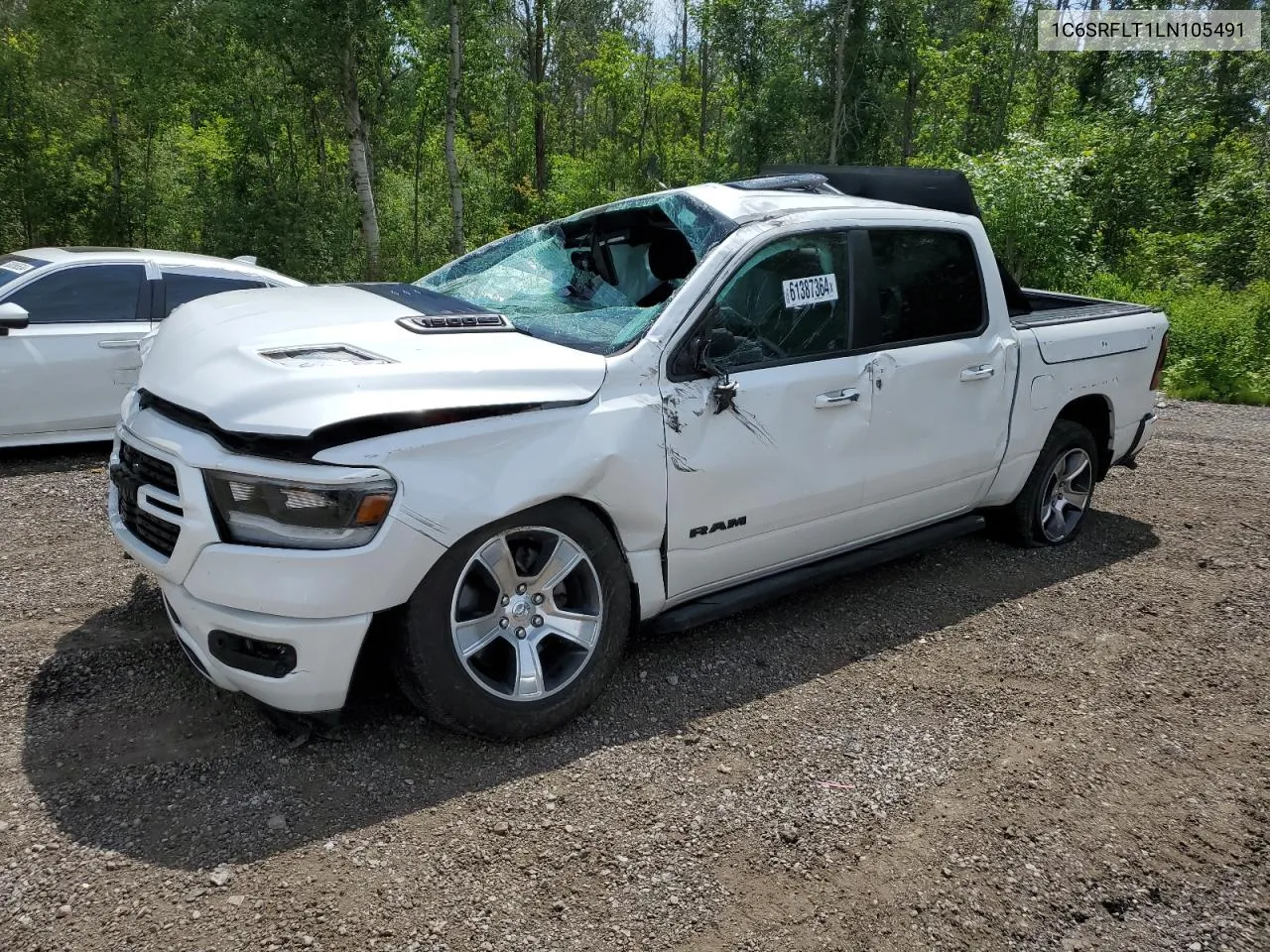 2020 Ram 1500 Rebel VIN: 1C6SRFLT1LN105491 Lot: 61387364