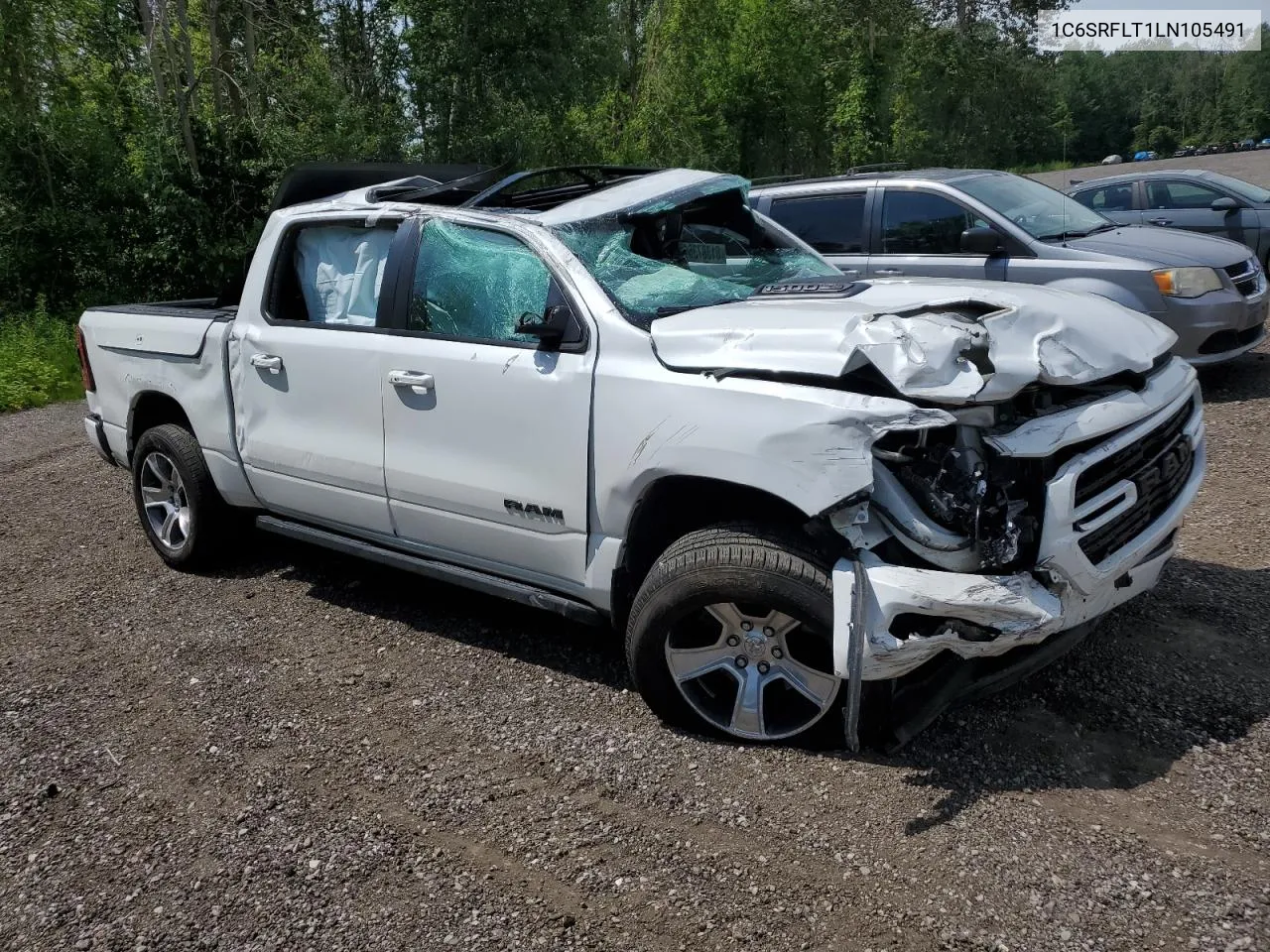 2020 Ram 1500 Rebel VIN: 1C6SRFLT1LN105491 Lot: 61387364