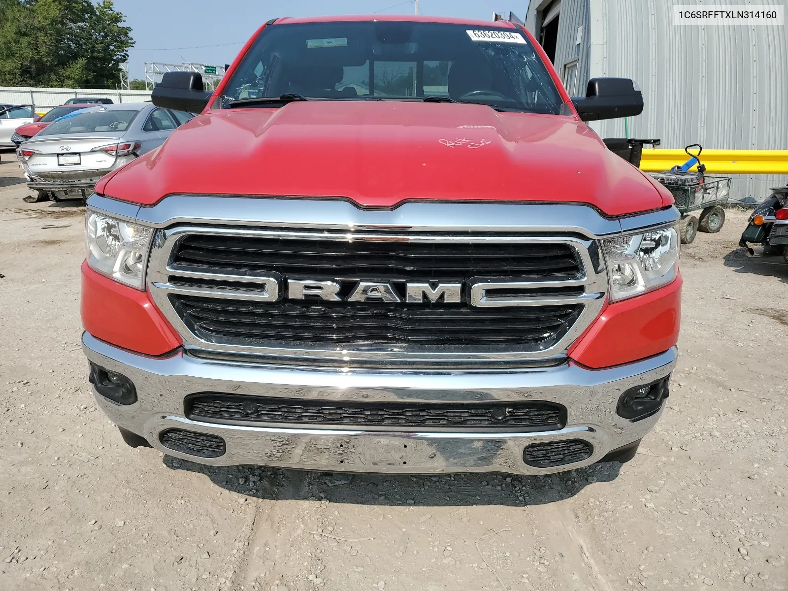 2020 Ram 1500 Big Horn/Lone Star VIN: 1C6SRFFTXLN314160 Lot: 63620394