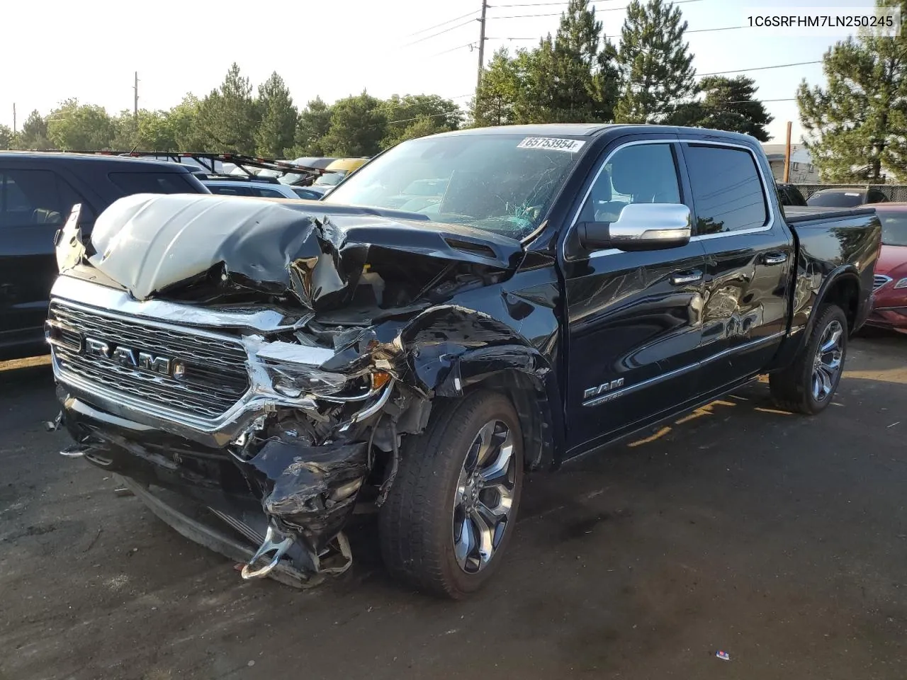 2020 Ram 1500 Limited VIN: 1C6SRFHM7LN250245 Lot: 65753954