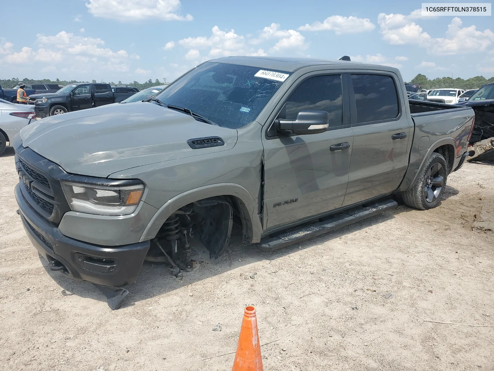 2020 Ram 1500 Big Horn/Lone Star VIN: 1C6SRFFT0LN378515 Lot: 66070304