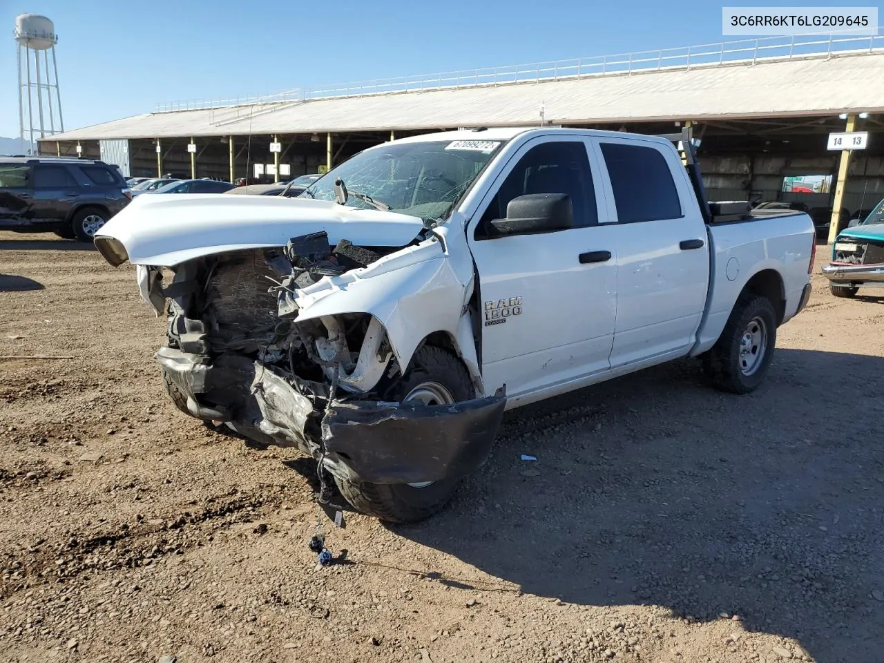 2020 Ram 1500 Classic Tradesman VIN: 3C6RR6KT6LG209645 Lot: 67099272