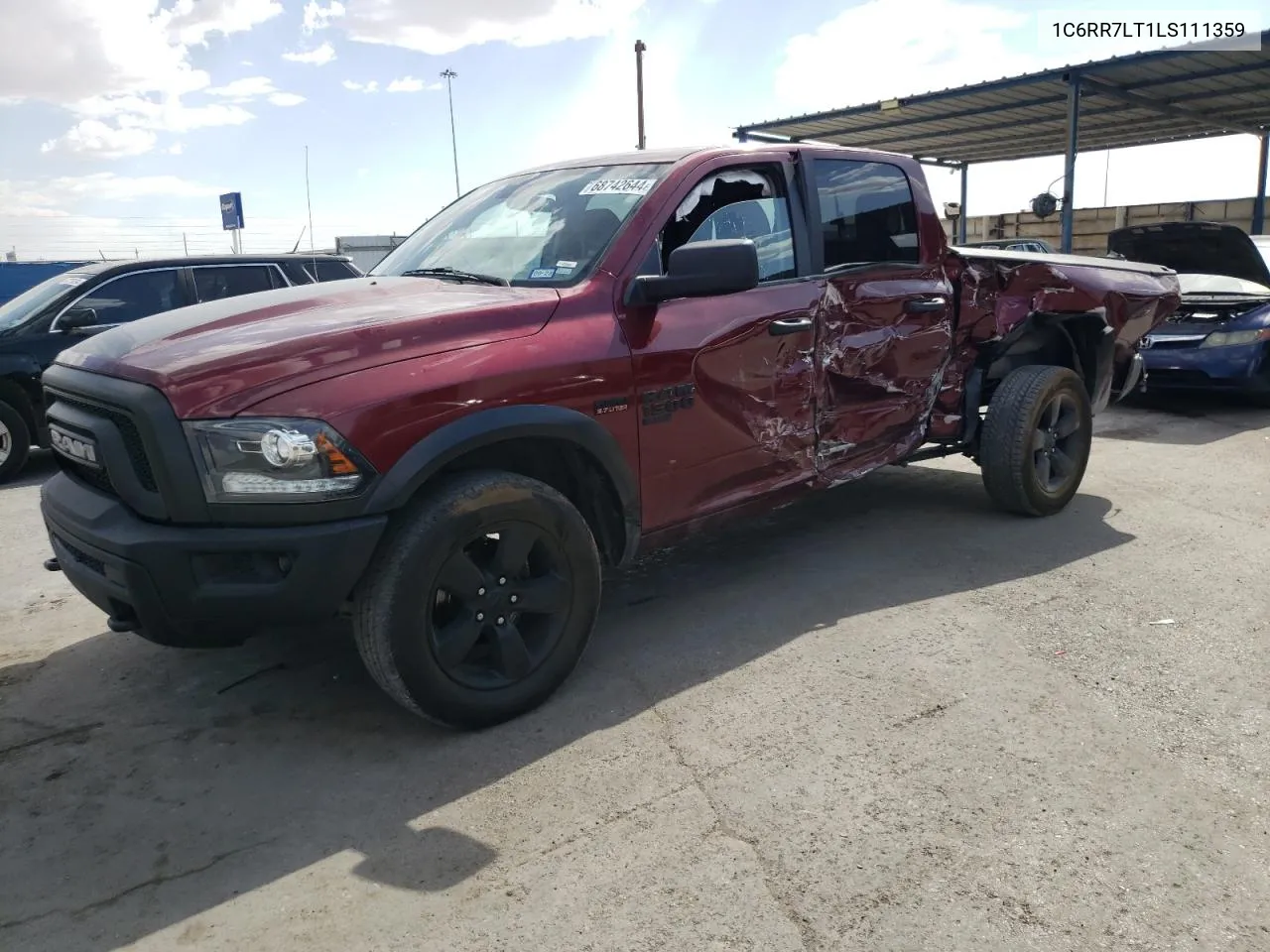 2020 Ram 1500 Classic Warlock VIN: 1C6RR7LT1LS111359 Lot: 68742644