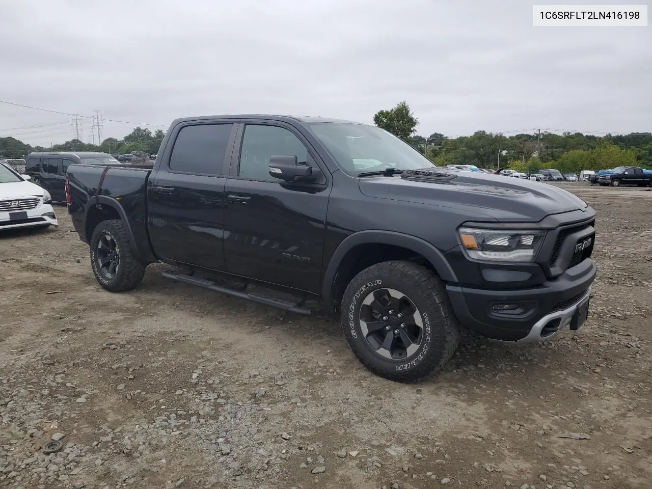 2020 Ram 1500 Rebel VIN: 1C6SRFLT2LN416198 Lot: 69650714