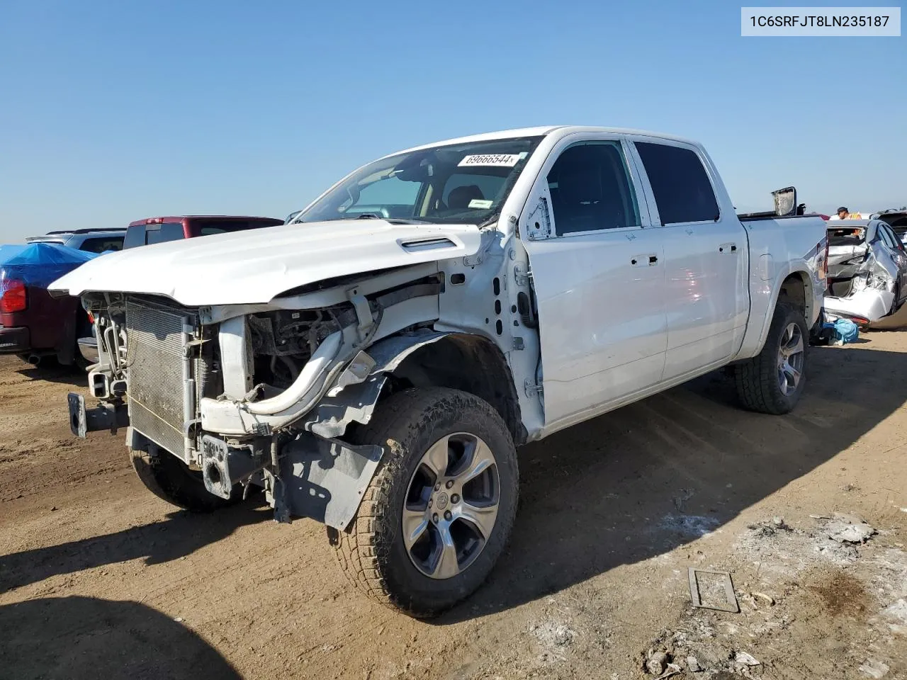 2020 Ram 1500 Laramie VIN: 1C6SRFJT8LN235187 Lot: 69666544