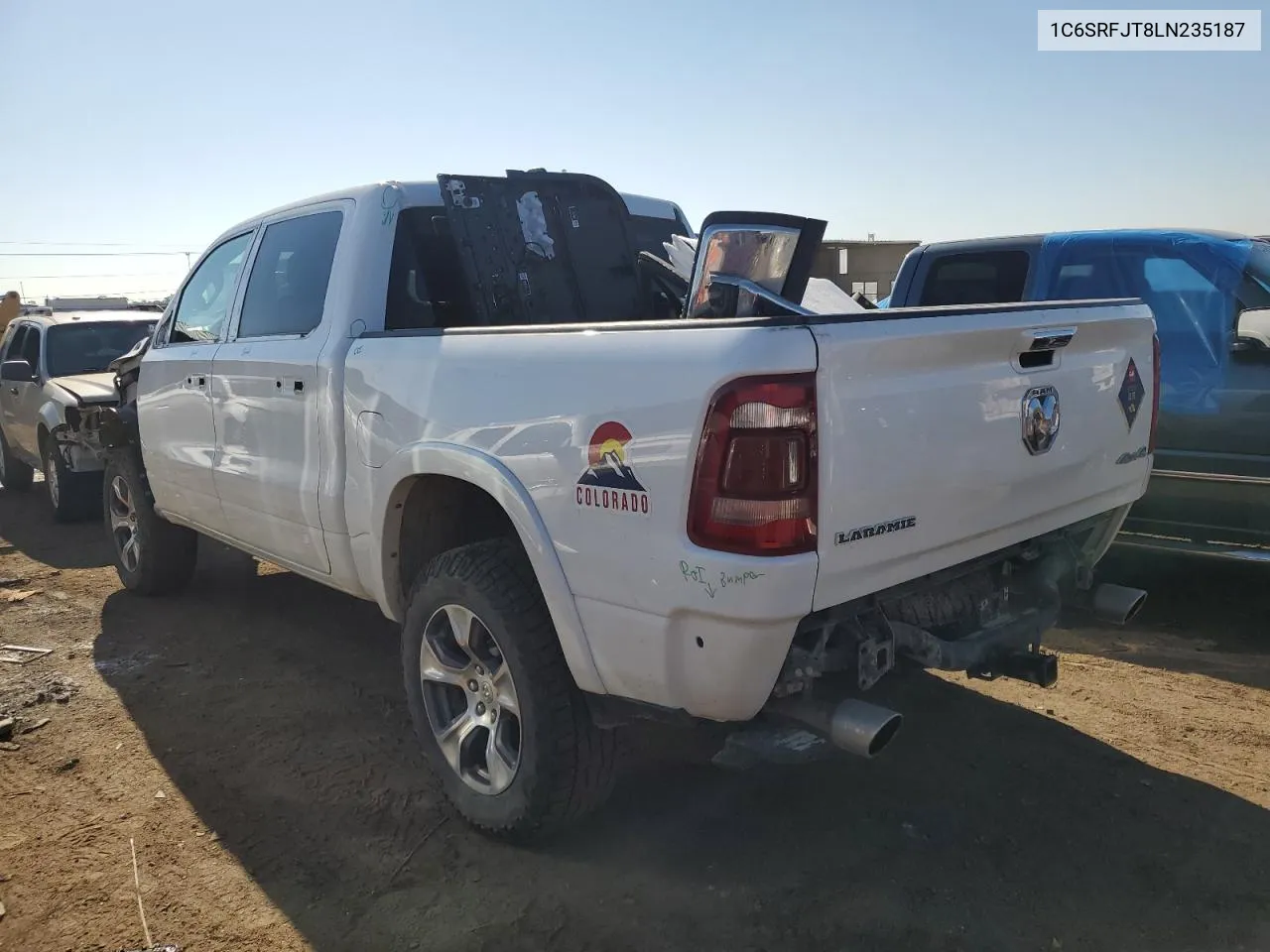 2020 Ram 1500 Laramie VIN: 1C6SRFJT8LN235187 Lot: 69666544