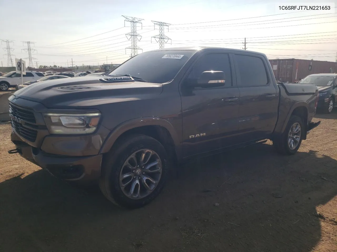 2020 Ram 1500 Laramie VIN: 1C6SRFJT7LN221653 Lot: 70927044