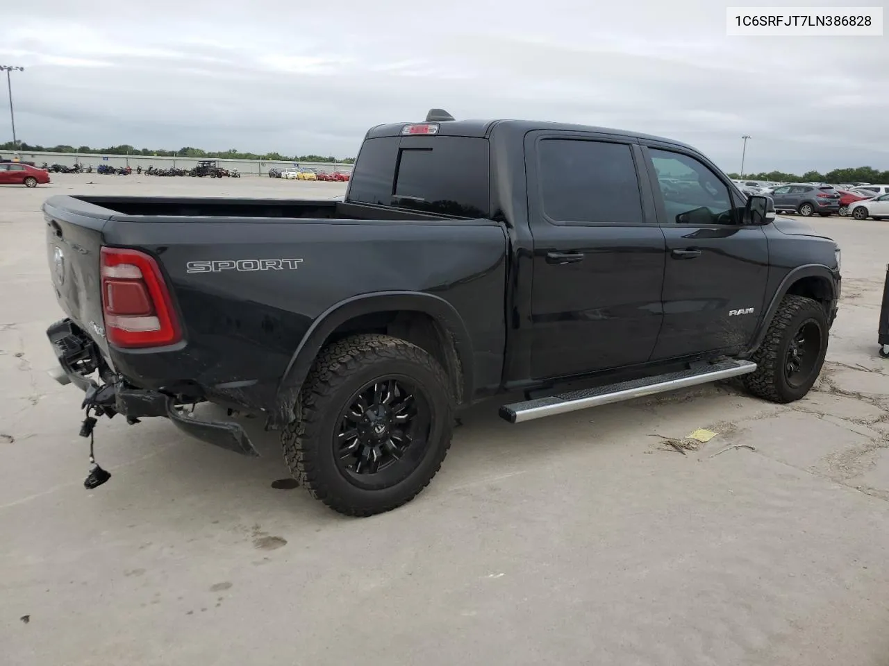 2020 Ram 1500 Laramie VIN: 1C6SRFJT7LN386828 Lot: 71097164