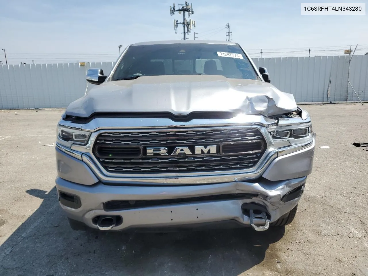 2020 Ram 1500 Limited VIN: 1C6SRFHT4LN343280 Lot: 71287774