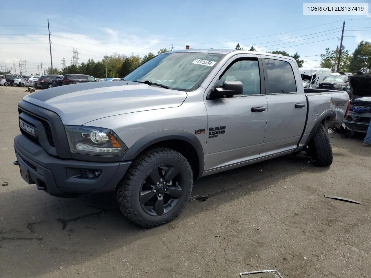 2020 Ram 1500 Classic Warlock VIN: 1C6RR7LT2LS137419 Lot: 71315554