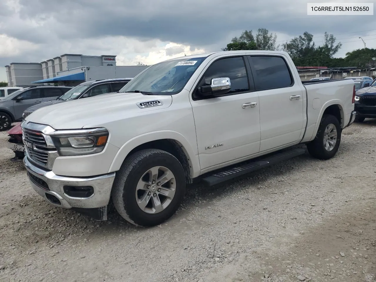 2020 Ram 1500 Laramie VIN: 1C6RREJT5LN152650 Lot: 71738094