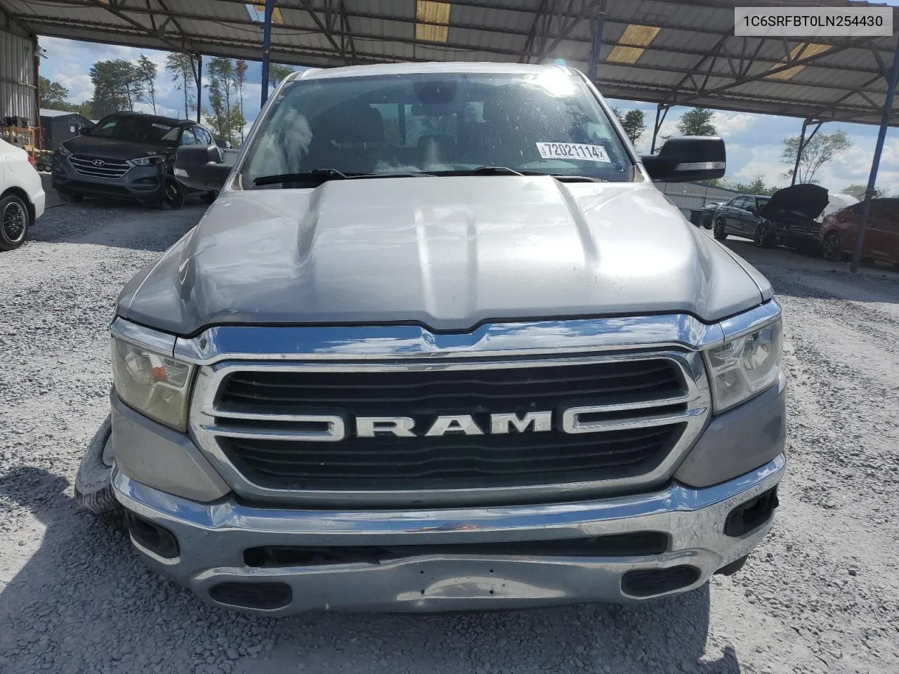 2020 Ram 1500 Big Horn/Lone Star VIN: 1C6SRFBT0LN254430 Lot: 72021114