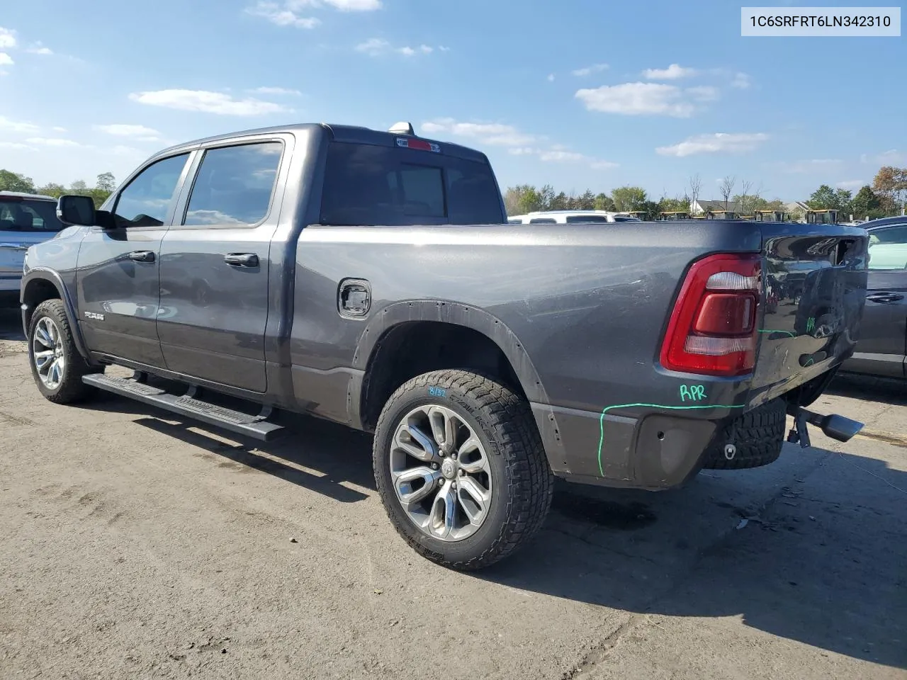 2020 Ram 1500 Laramie VIN: 1C6SRFRT6LN342310 Lot: 72563004