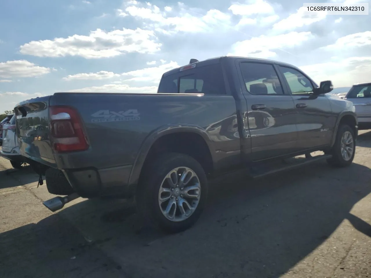 2020 Ram 1500 Laramie VIN: 1C6SRFRT6LN342310 Lot: 72563004