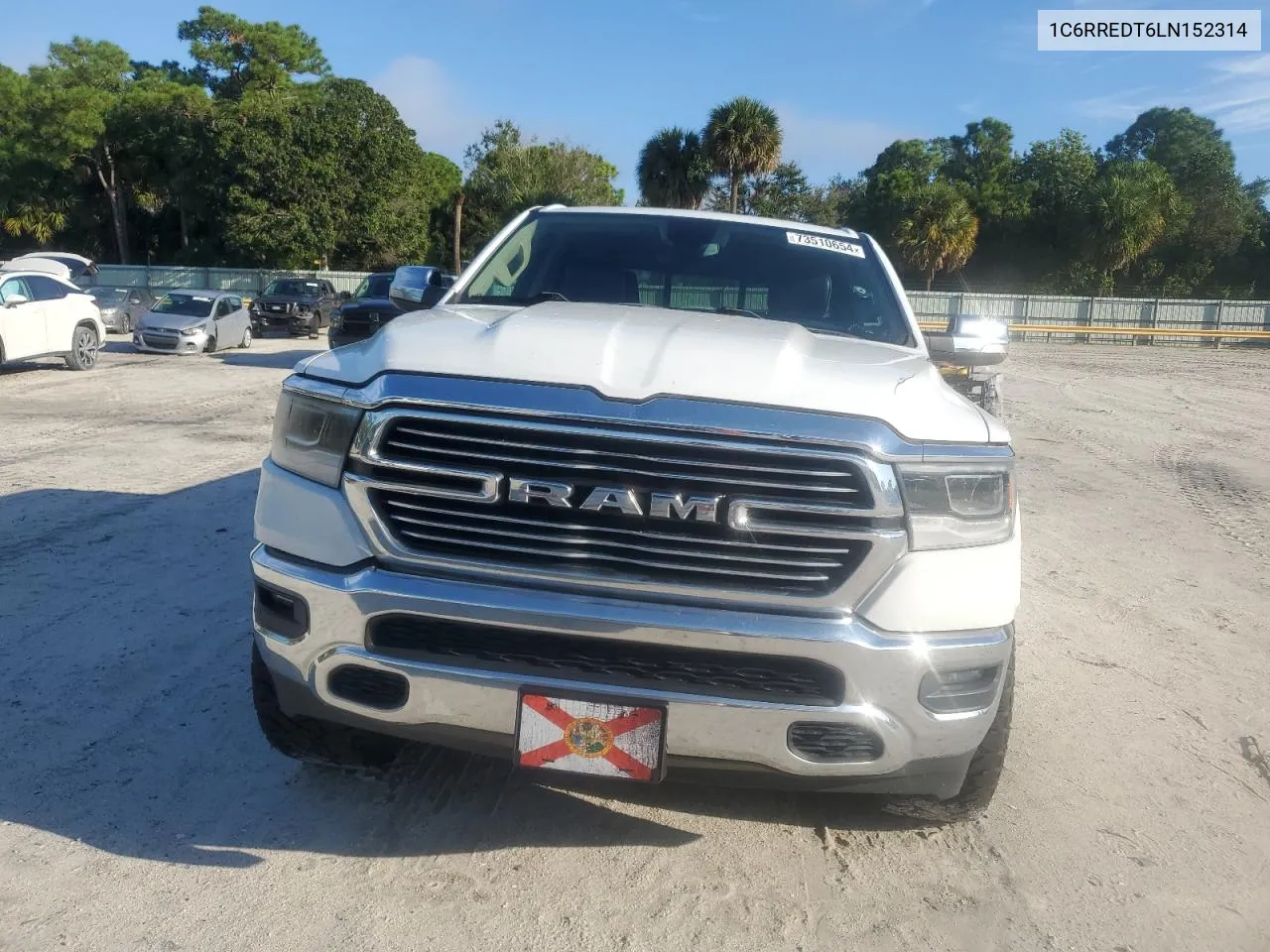 2020 Ram 1500 Laramie VIN: 1C6RREDT6LN152314 Lot: 73510654