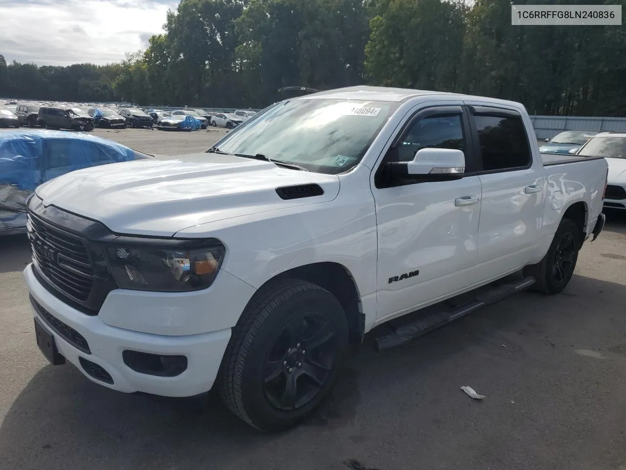 2020 Ram 1500 Big Horn/Lone Star VIN: 1C6RRFFG8LN240836 Lot: 73848094