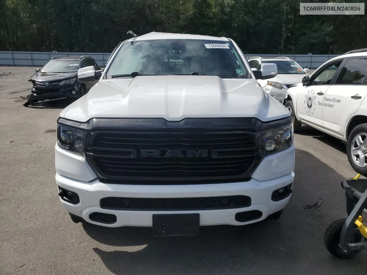 2020 Ram 1500 Big Horn/Lone Star VIN: 1C6RRFFG8LN240836 Lot: 73848094