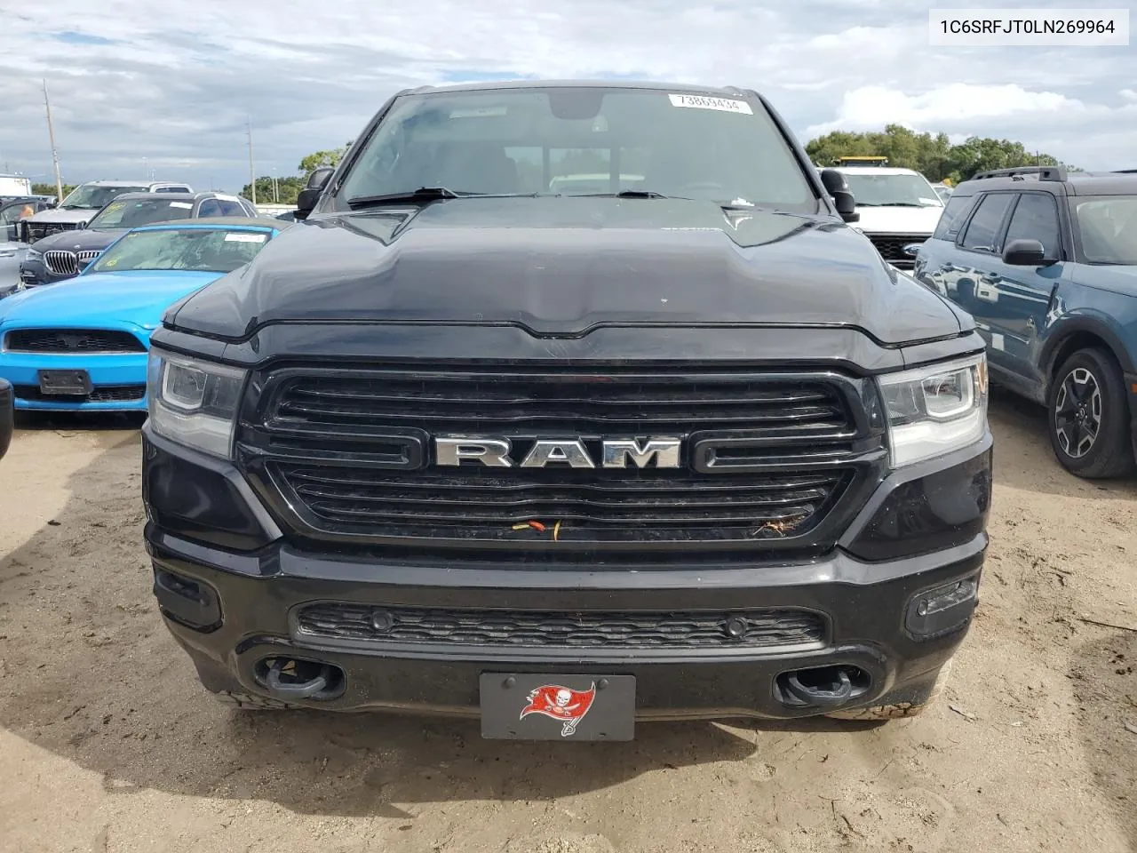 2020 Ram 1500 Laramie VIN: 1C6SRFJT0LN269964 Lot: 73869434