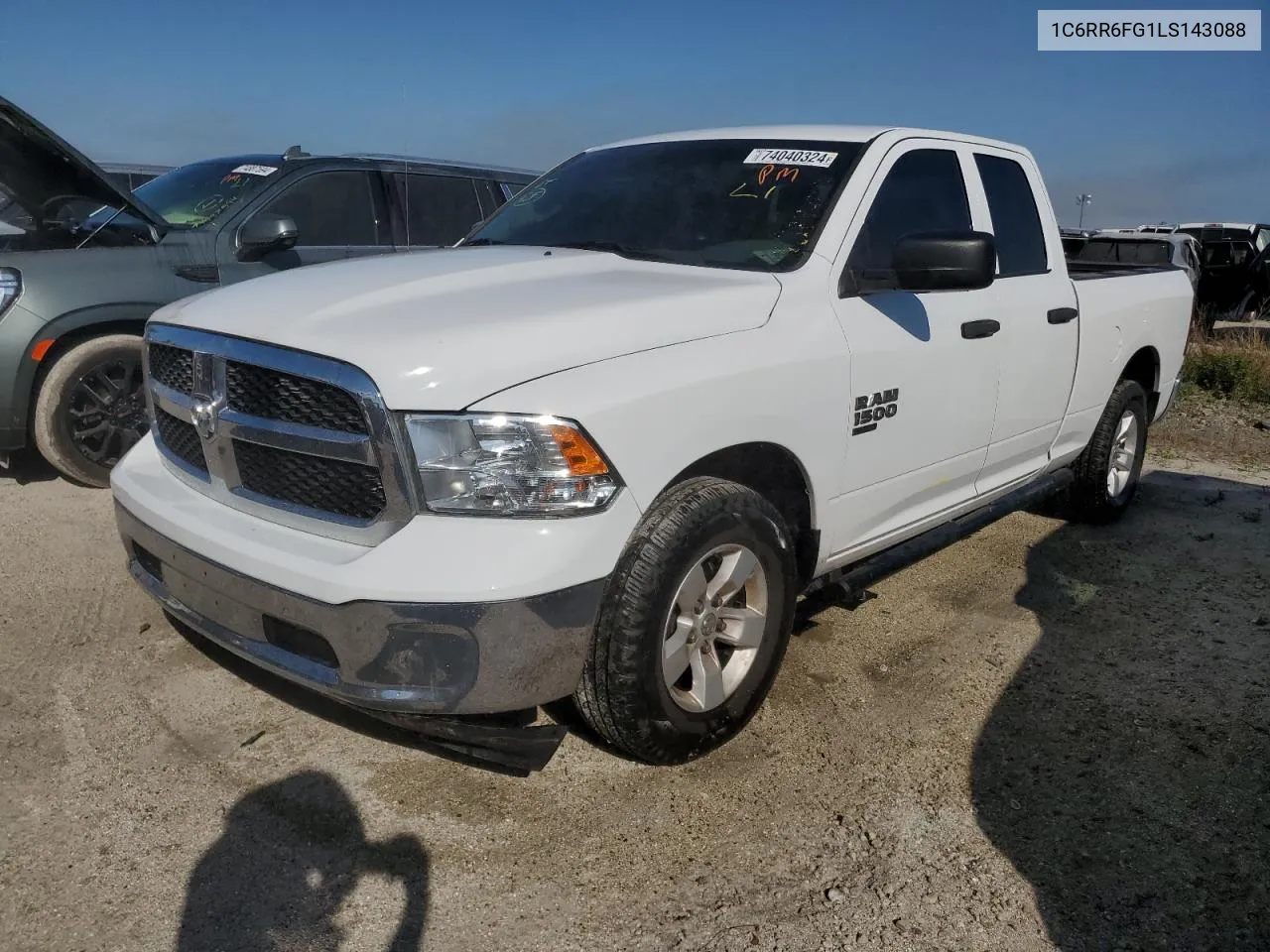 2020 Ram 1500 Classic Tradesman VIN: 1C6RR6FG1LS143088 Lot: 74040324