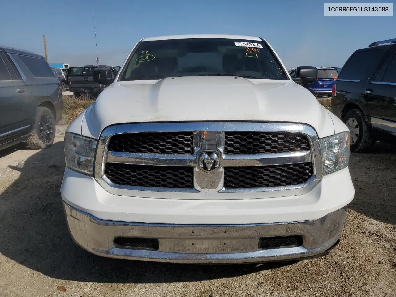 2020 Ram 1500 Classic Tradesman VIN: 1C6RR6FG1LS143088 Lot: 74040324