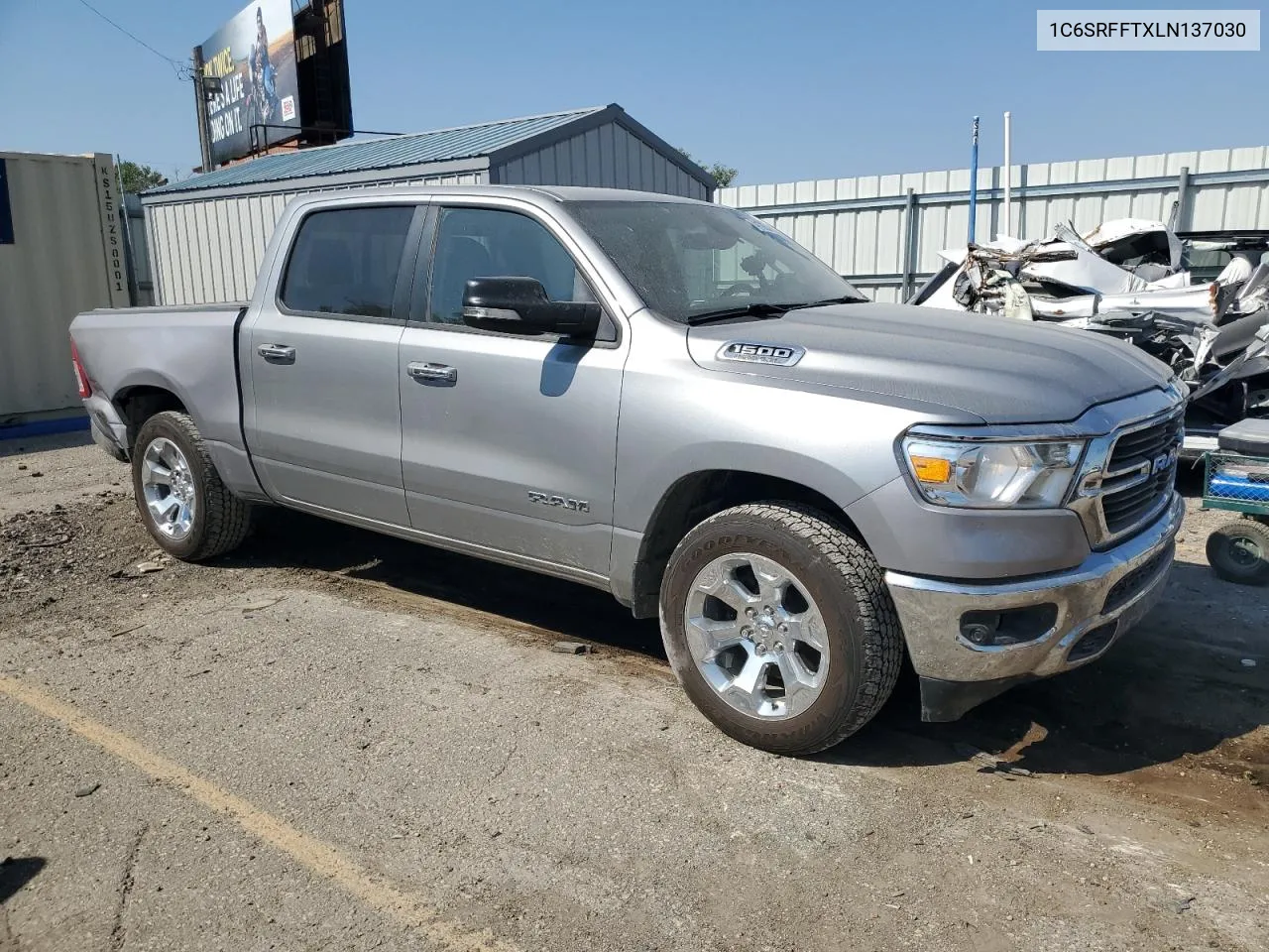 2020 Ram 1500 Big Horn/Lone Star VIN: 1C6SRFFTXLN137030 Lot: 74179704