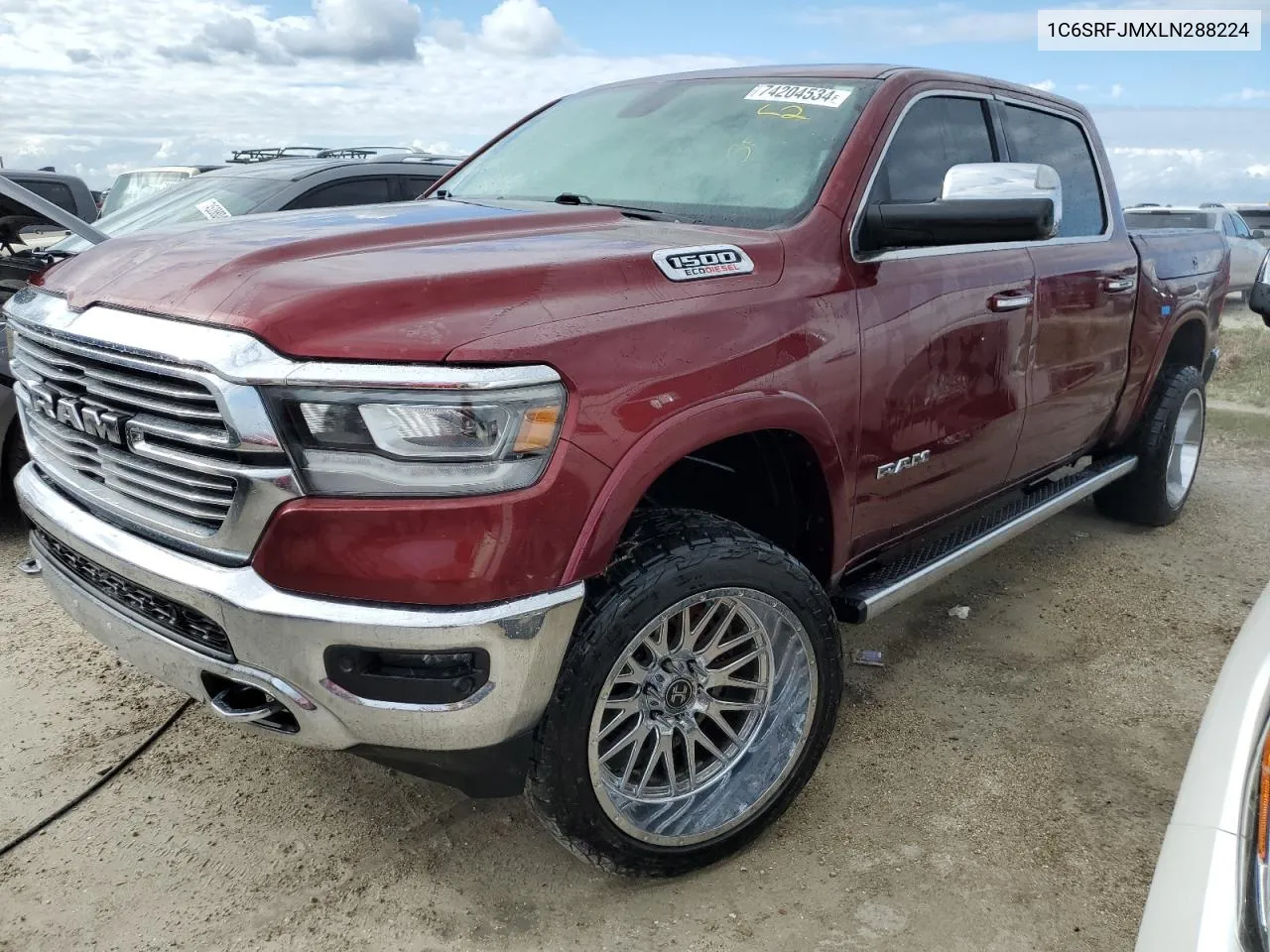 2020 Ram 1500 Laramie VIN: 1C6SRFJMXLN288224 Lot: 74204534